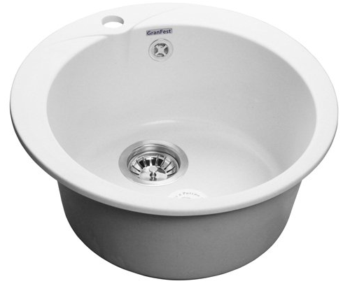 GranFest RONDO GF-R-480, мойка, мрамор, иней Фото товара: GranFest RONDO GF-R-480, мойка, мрамор, иней