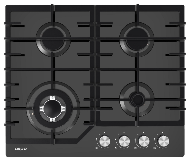 AKPO PGA 604 IGC-T4 BL Фото товара: AKPO PGA 604 IGC-T4 BL газовая поверхность