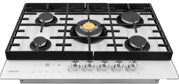 HIBERG VM 7255 W Детальное фото товара: HIBERG VM 7255 W газовая поверхность