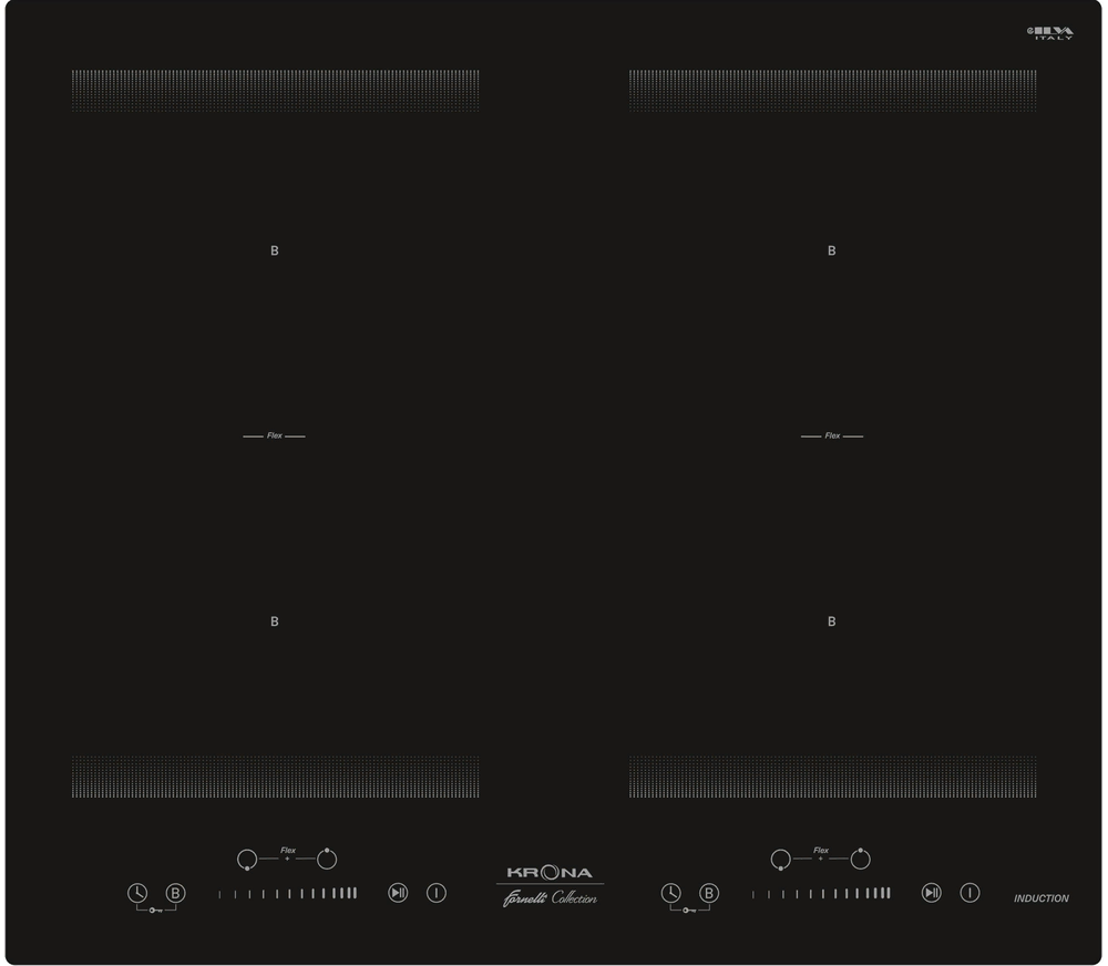 Детальное фото товара: Krona ETERNO 60 BL индукционная поверхность