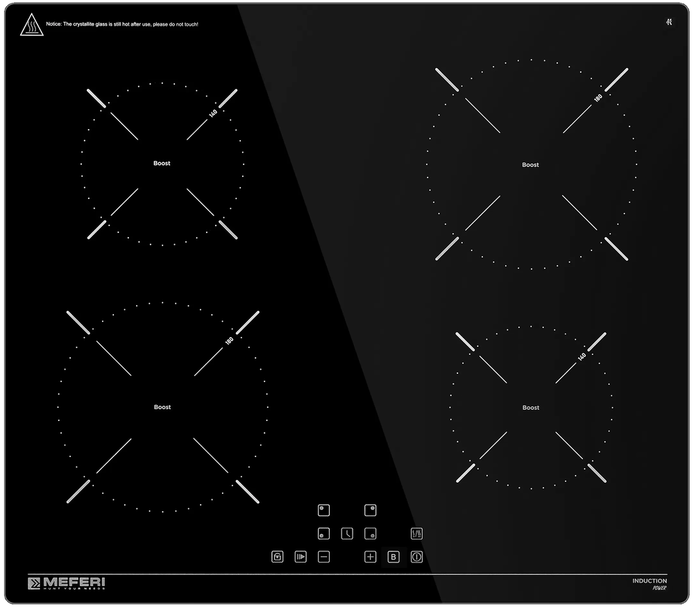 Фото товара: MEFERI MIH604BK POWER индукционная поверхность