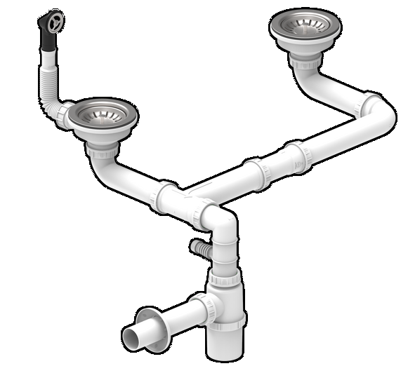Фото товара: Teka Слив 3 1/2 с круглым переливом