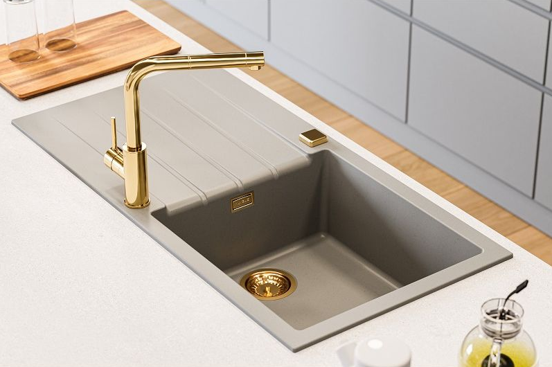 Детальное фото товара: ALVEUS GRANITAL CADIT 50 TERRA - G22, мойка, гранит, песочный (в комплекте с сифоном 1132823)