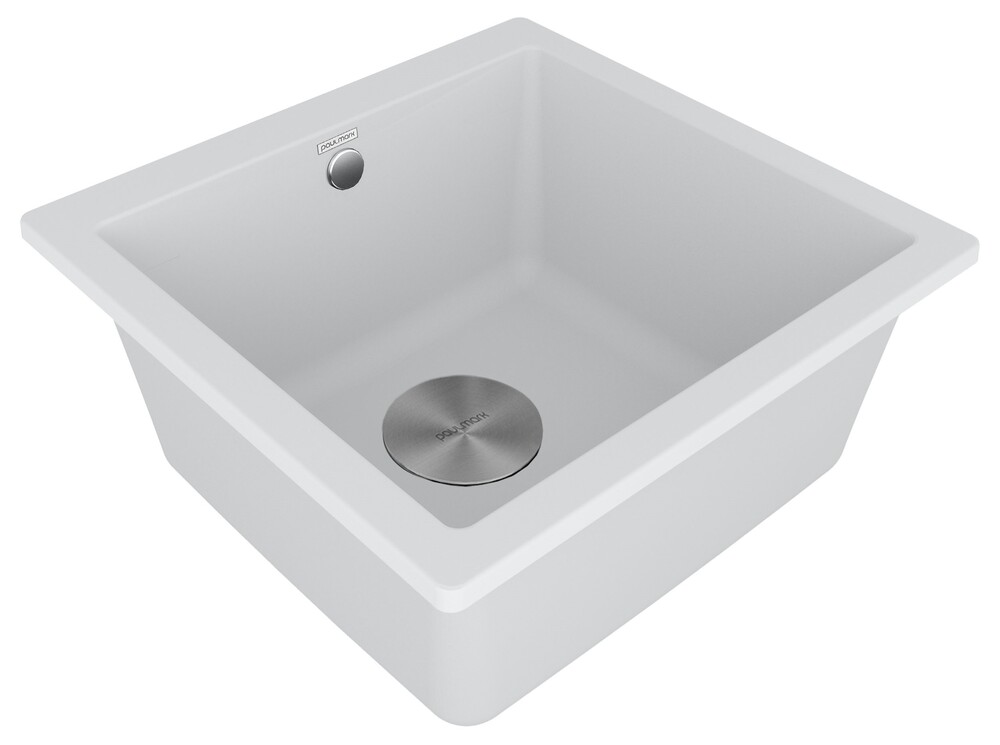 Детальное фото товара: Paulmark GERA 50, мойка, гранит, белый