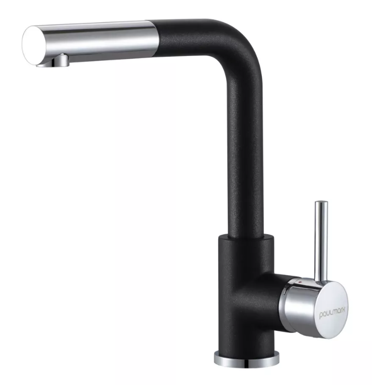 Фото товара: Paulmark KASSEL, смеситель, гранит, черный