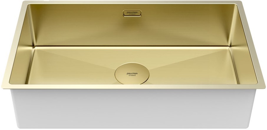 Детальное фото товара: Paulmark NEXT 74 UNI, мойка, нержавеющая сталь, светлое золото