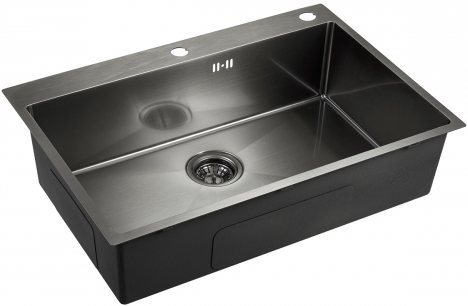 Фото товара: Emar EMB-125A PVD Nano Dark, мойка, вороненая сталь