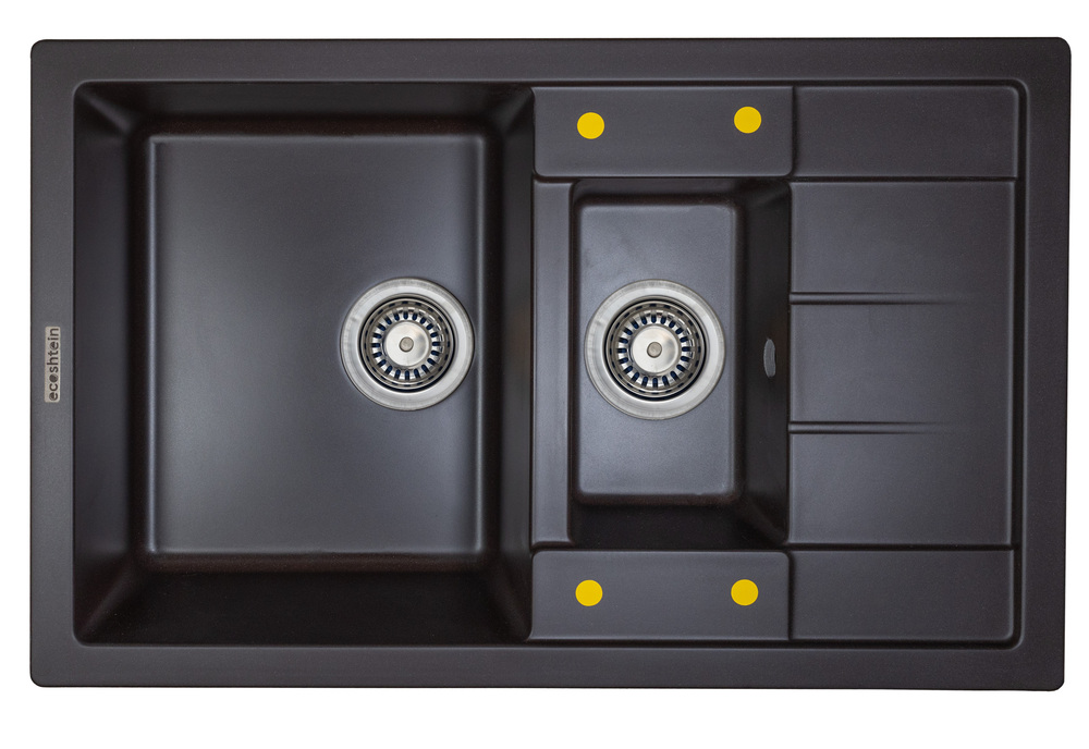 Ecoshtein RECHTECK 781.5, мойка, гранит, мокко Фото товара: Ecoshtein RECHTECK 781.5, мойка, гранит, мокко