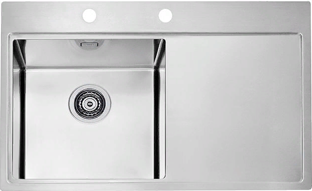 Фото товара: ALVEUS PURE 40L KMB-90, мойка, нержавеющая сталь, левая (в комплекте с сифоном 1127252)
