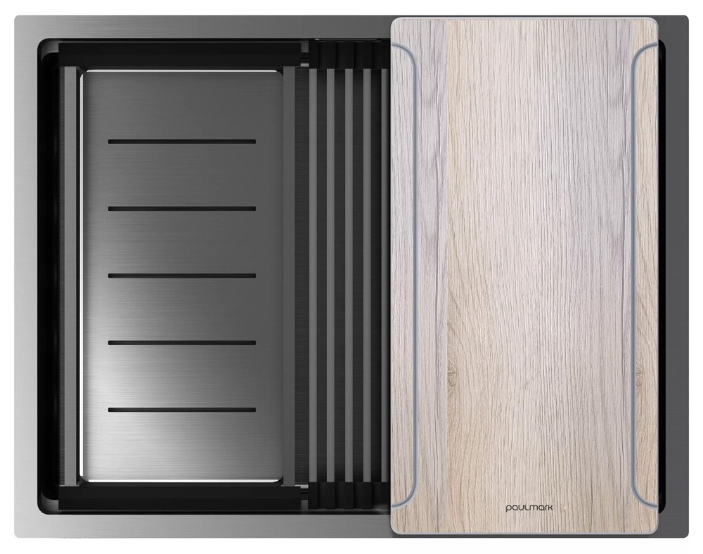 Фото товара: Paulmark NEXT-MULTI SINK 58 UNI, мойка, нержавеющая сталь, вороненая сталь
