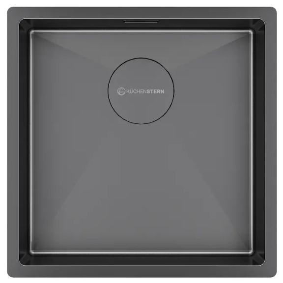 Фото товара: KUCHENSTERN KRAFT 45, мойка, нержавеющая сталь, вороненая сталь