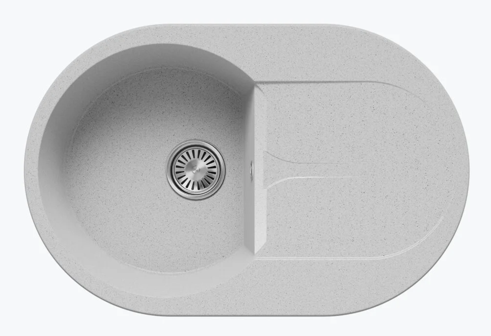 Фото товара: Polygran ATOL-760, мойка, мрамор, светло-серый 314