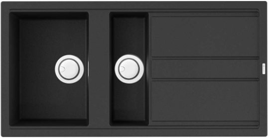 Фото товара: Omoikiri Kitagawa 100-2-GB, мойка, керамика, графит