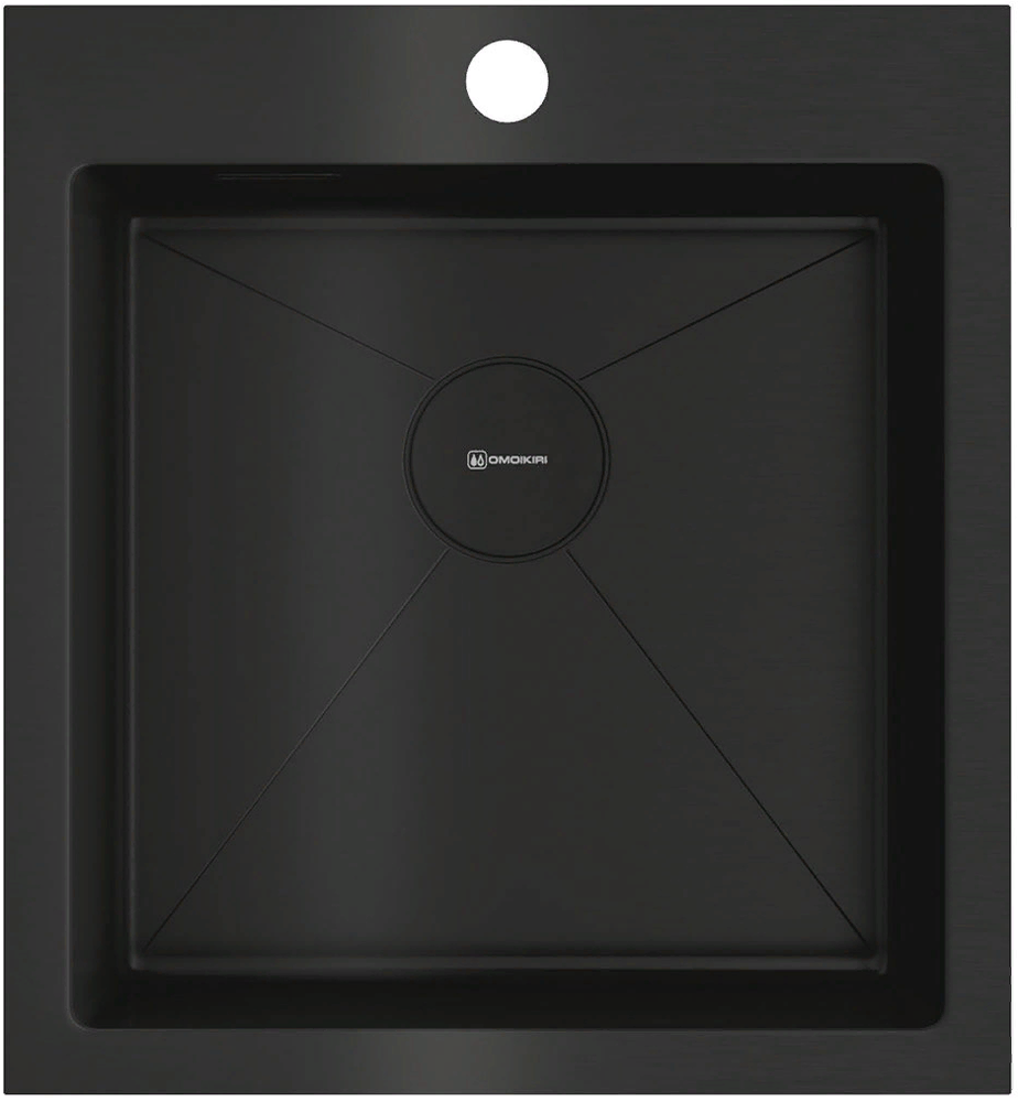 Фото товара: Omoikiri Akisame 46-GB, мойка, нержавеющая сталь/графит