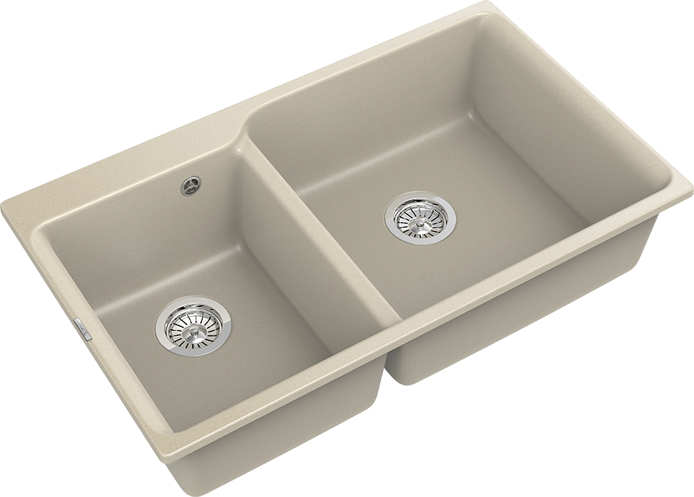 Детальное фото товара: Rivelato AXEL X-90D beige scuro, мойка, гранит, темно-бежевый