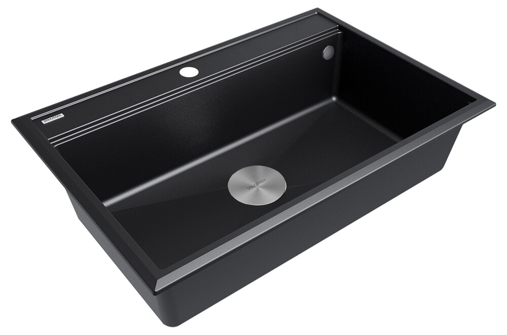 Детальное фото товара: Paulmark STEPIA 80, мойка, гранит, черный металлик