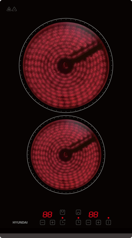 Фото товара: Hyundai HHE 3251 BG стеклокерамическая поверхность