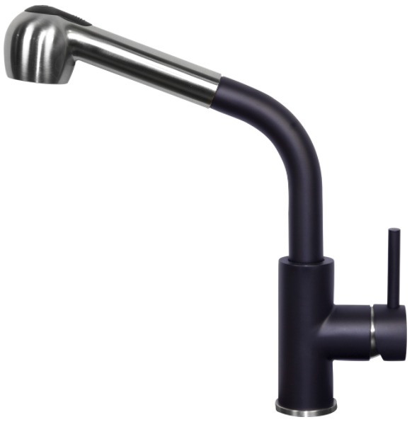 Фото товара: Zigmund & Shtain ZS 1200 L, смеситель, черный базальт