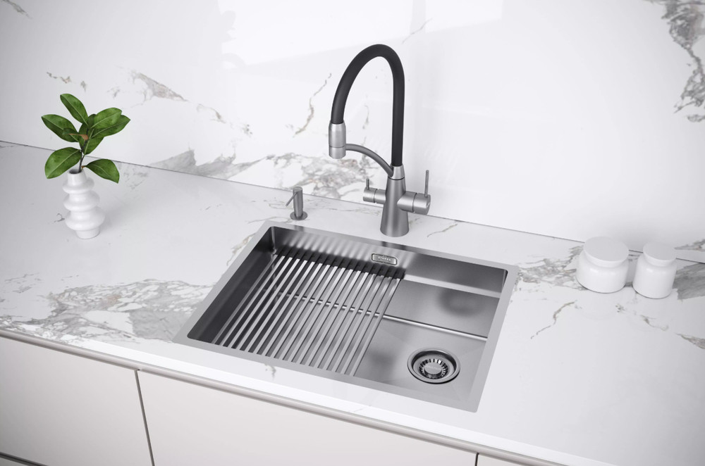 Детальное фото товара: Paulmark SIEGEN, смеситель, брашированная сталь