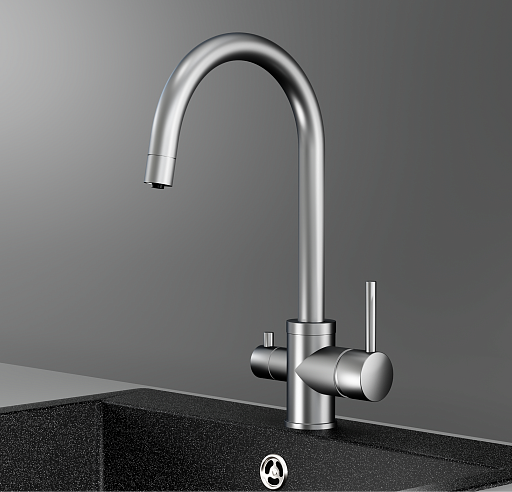 Детальное фото товара: GRANULA 5169 смеситель, нержавеющая сталь