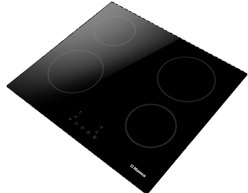 Детальное фото товара: Hansa BHC633005 стеклокерамическая поверхность