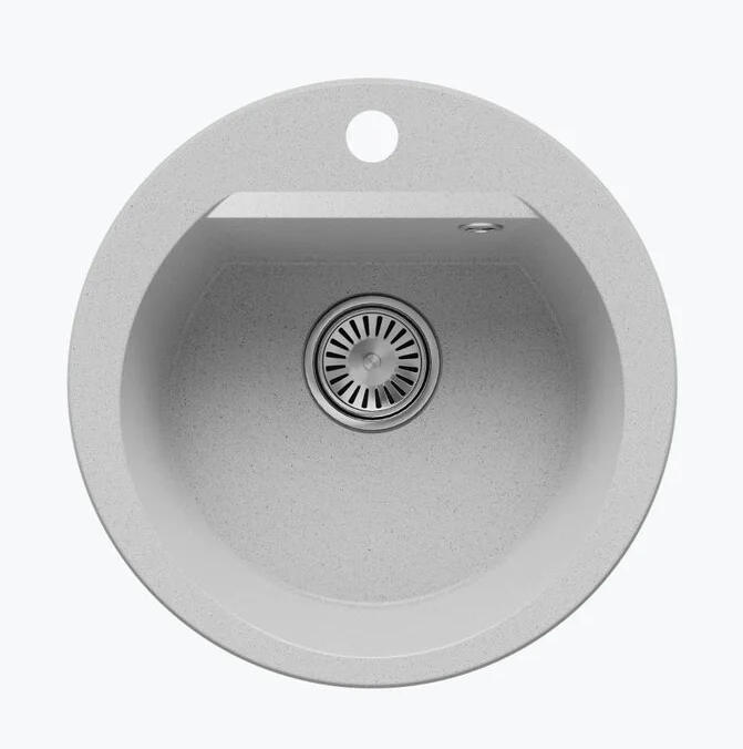 Фото товара: Polygran ATOL-520, мойка, мрамор, светло-серый 314