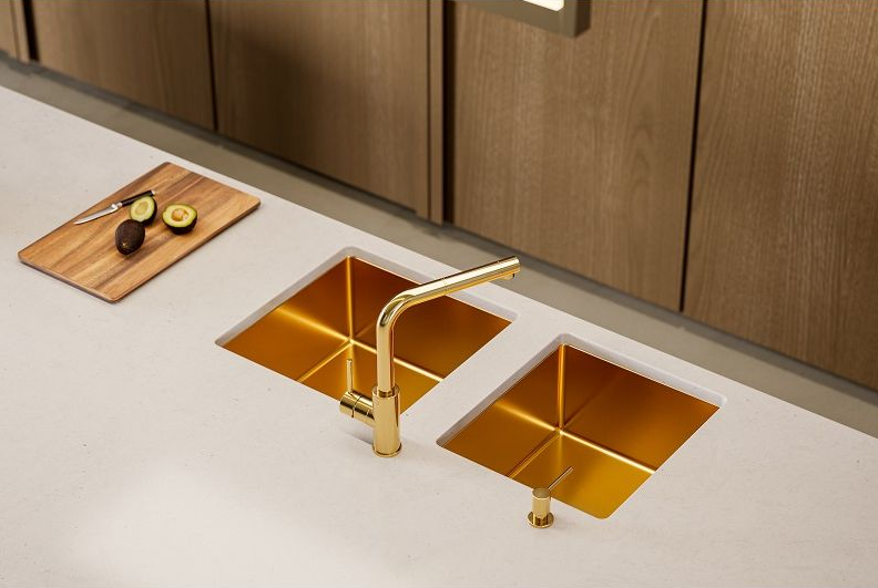 Детальное фото товара: ALVEUS QUADRIX MONARCH 20 BRONZE, мойка, нерж сталь, бронза (с сифоном 1148151)