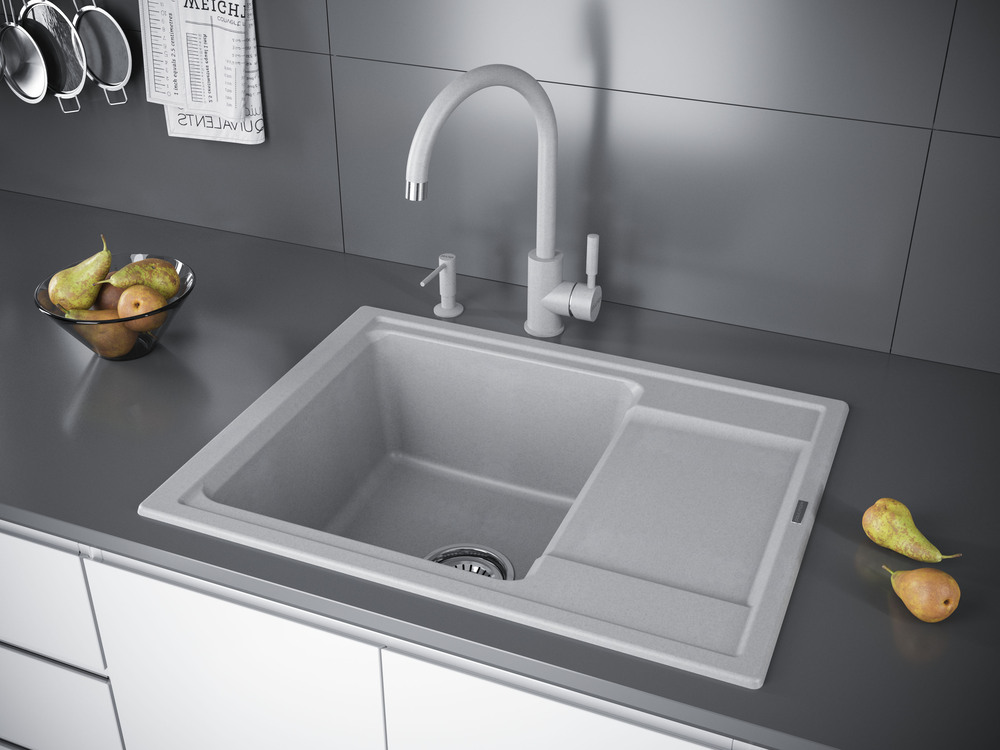 Paulmark DECUS, дозатор для моющего средства, серый Детальное фото товара: Paulmark DECUS, дозатор для моющего средства, серый