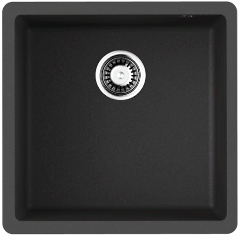 Фото товара: Omoikiri Bosen 44-U-BL, мойка, гранит, черный