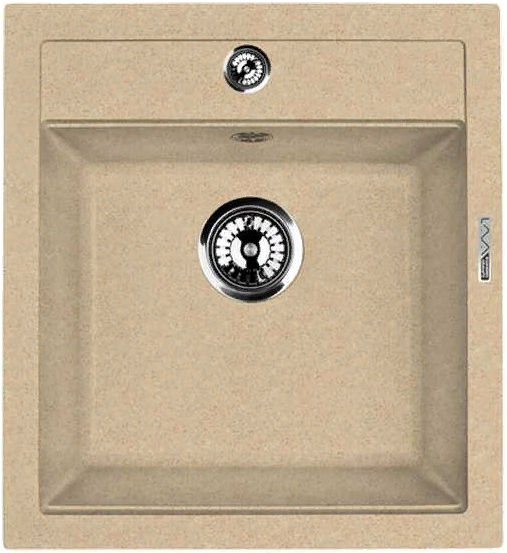 LAVA Q.1 DUNE, мойка, гранит, светлый беж Детальное фото товара: LAVA Q.1 DUNE, мойка, гранит, светлый беж