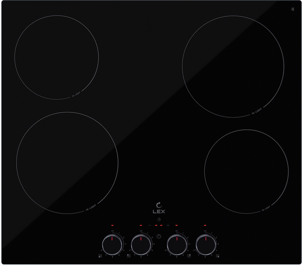 Фото товара: LEX EVH 6040 M BL стеклокерамическая поверхность