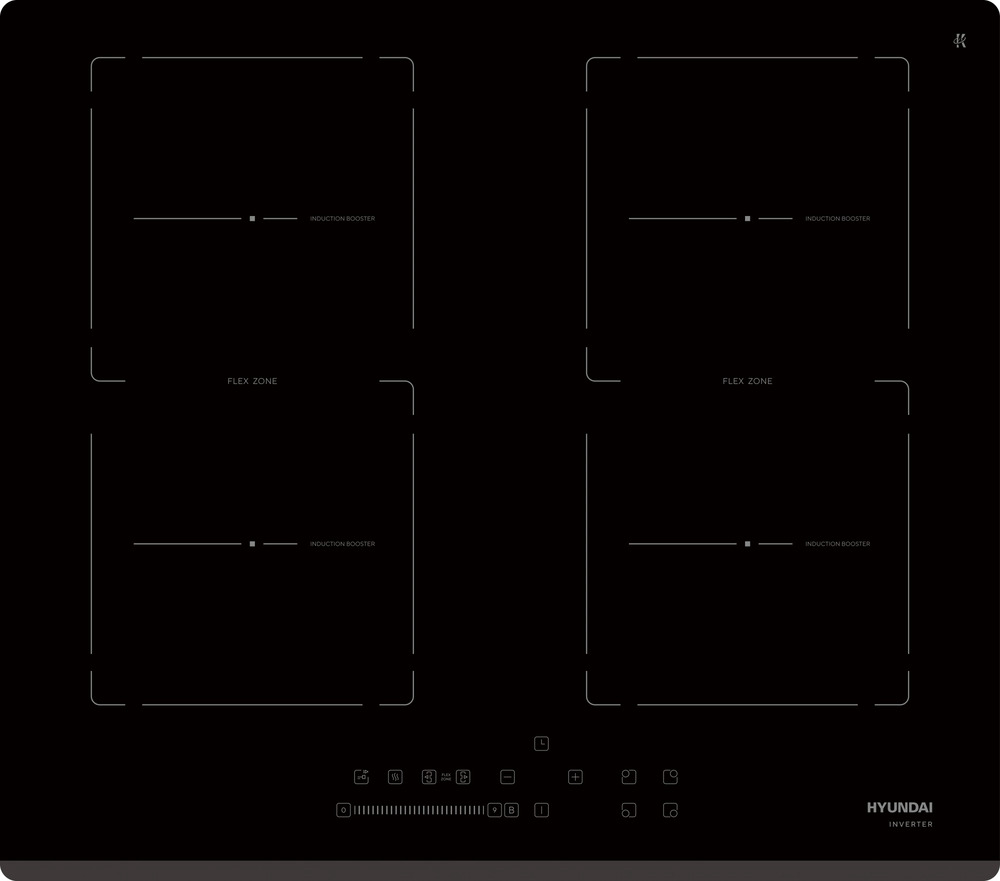 Детальное фото товара: Hyundai HHI 6781 BG индукционная поверхность