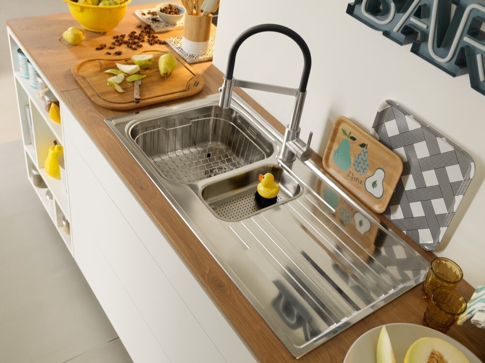 Детальное фото товара: Franke Lina Semi-pro, смеситель, хром/черный