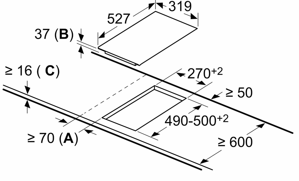 Детальное фото товара: NEFF T13TDF9L8 стеклокерамическая поверхность