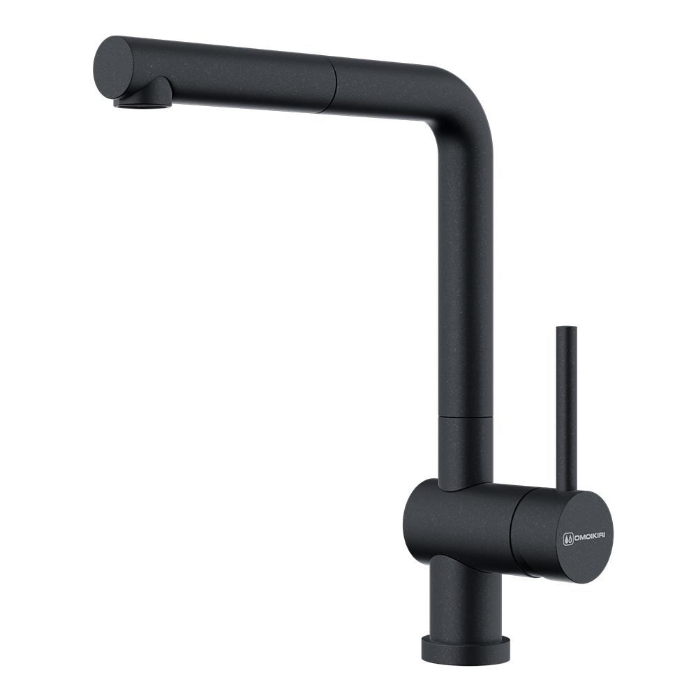 Фото товара: Omoikiri Akashi-S BL, смеситель, черный