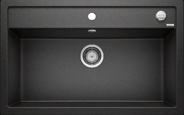 Фото товара: Blanco Dalago 8, мойка, гранит, черный с клапаном-автоматом