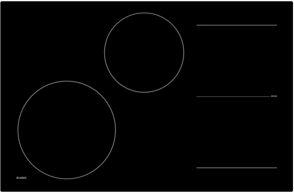 Фото товара: ASKO HI2842FBG1 индукционная поверхность