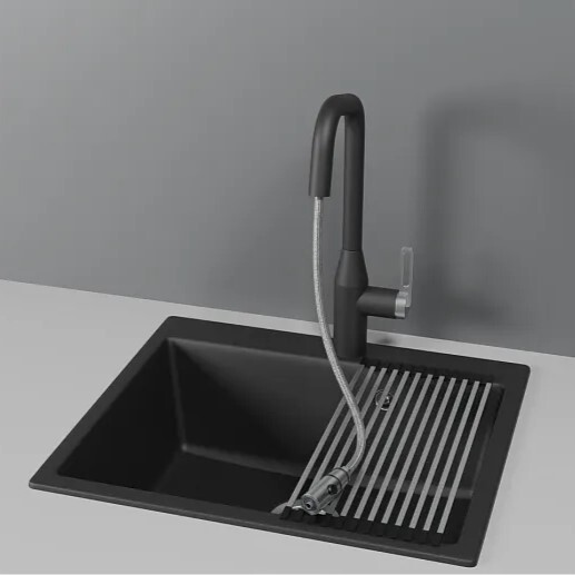 Детальное фото товара: GRANULA 8171 смеситель, гранит, шварц