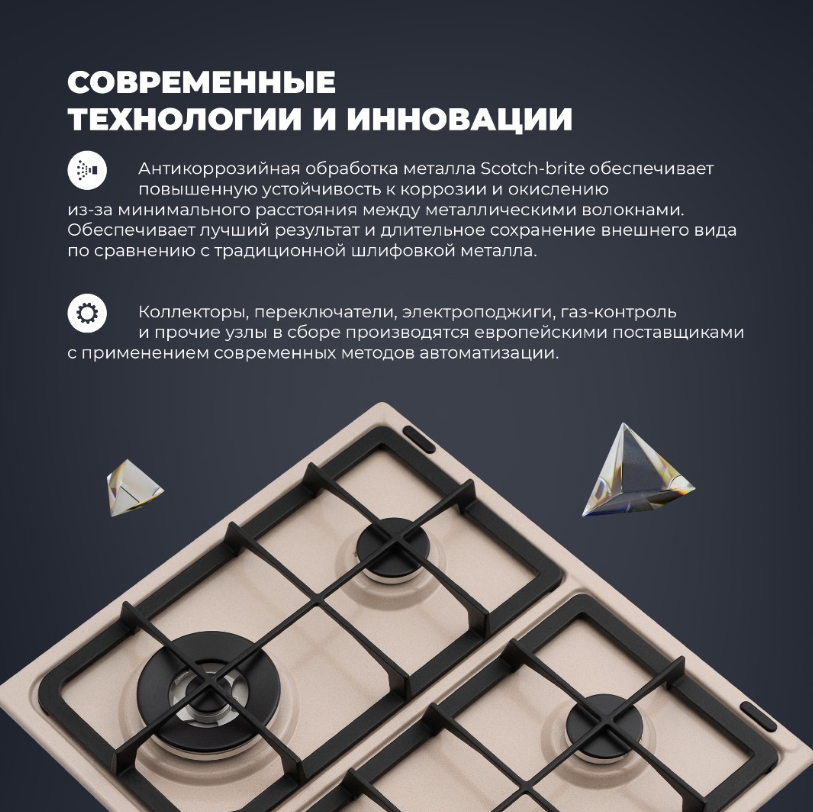 Детальное фото товара: DeLonghi OWF 46 PRO RUS газовая поверхность