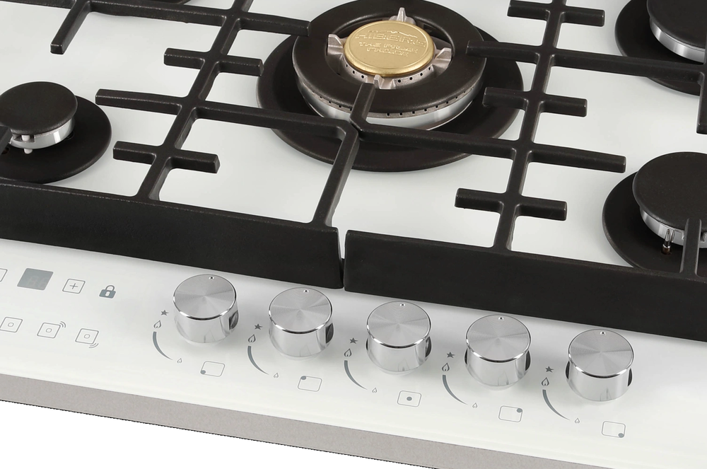 HIBERG VM 7155 W Детальное фото товара: HIBERG VM 7155 W газовая поверхность