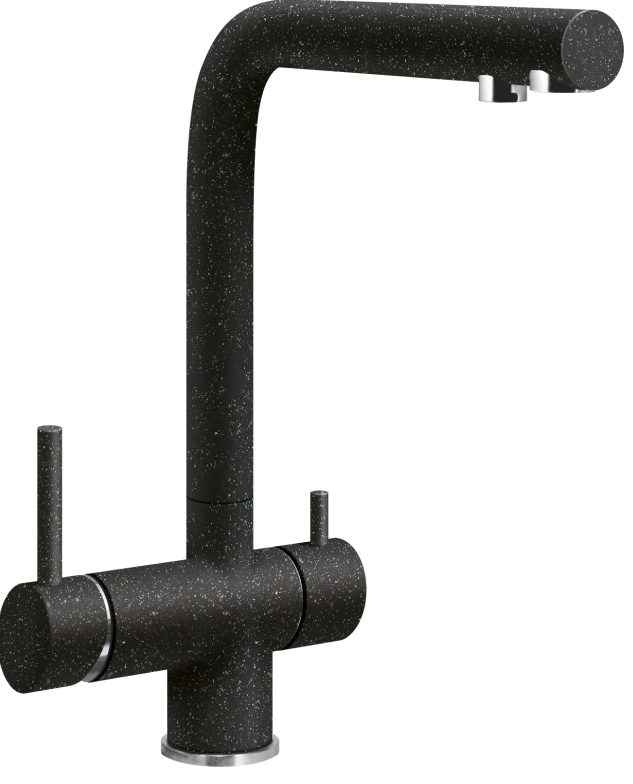 Фото товара: LAVA SG14 BASALT, смеситель, гранит, черный