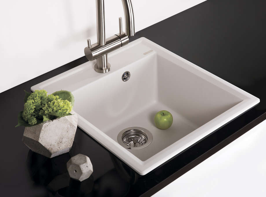 Omoikiri Daisen 46-BL, мойка, гранит, черный Детальное фото товара: Omoikiri Daisen 46-BL, мойка, гранит, черный