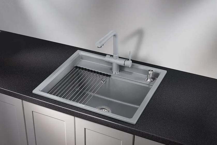 GRANULA 6003 мойка, гранит, алюминиум Детальное фото товара: GRANULA 6003 мойка, гранит, алюминиум