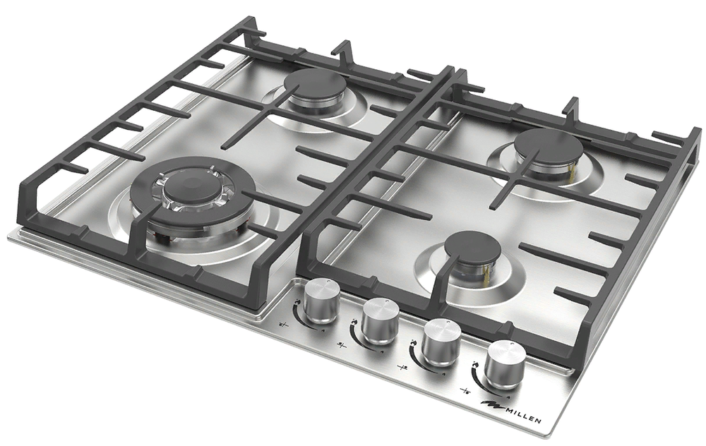 MILLEN MGH 602 IX Детальное фото товара: MILLEN MGH 602 IX газовая поверхность