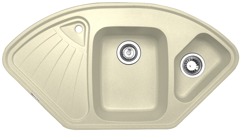 Фото товара: Zigmund & Shtain ECKIG 1000.2, мойка, молодое шампанское