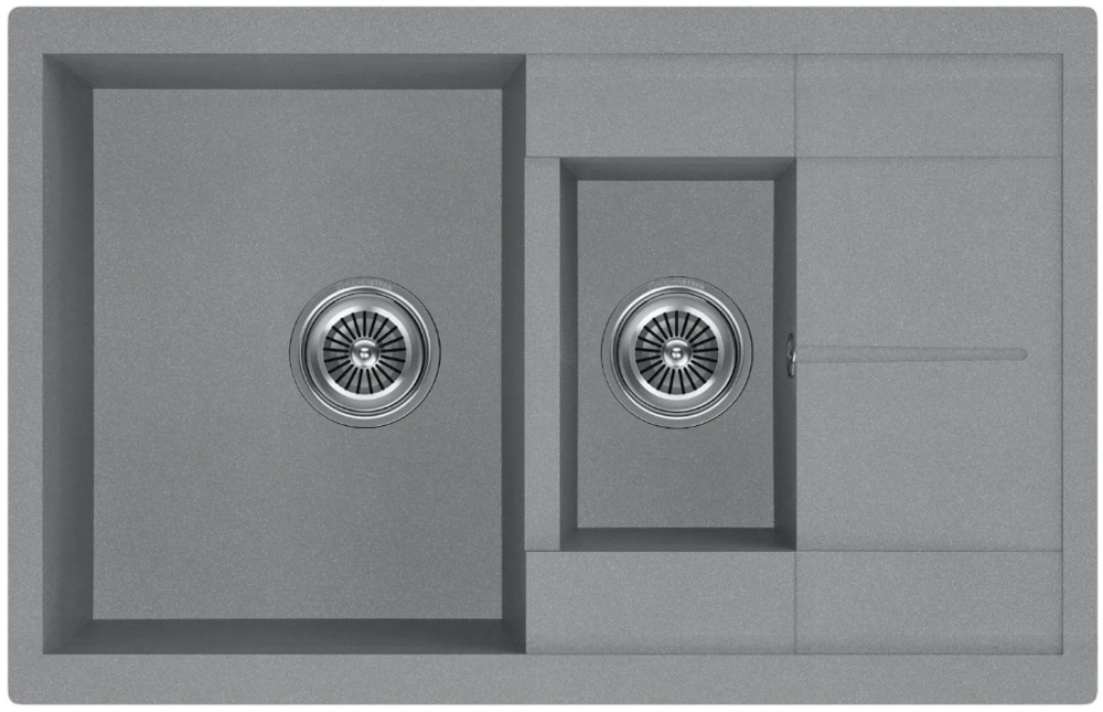 Фото товара: KUCHENSTERN FLUG 60-2, мойка, гранит, титан