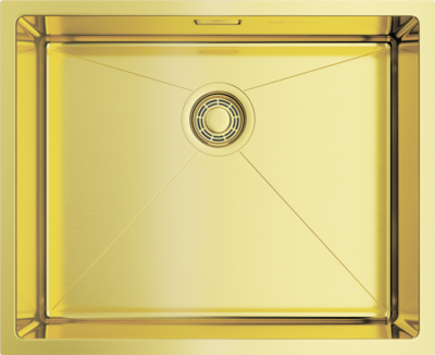 Детальное фото товара: Omoikiri Taki 54-U/IF-LG, мойка, нержавеющая сталь/светлое золото