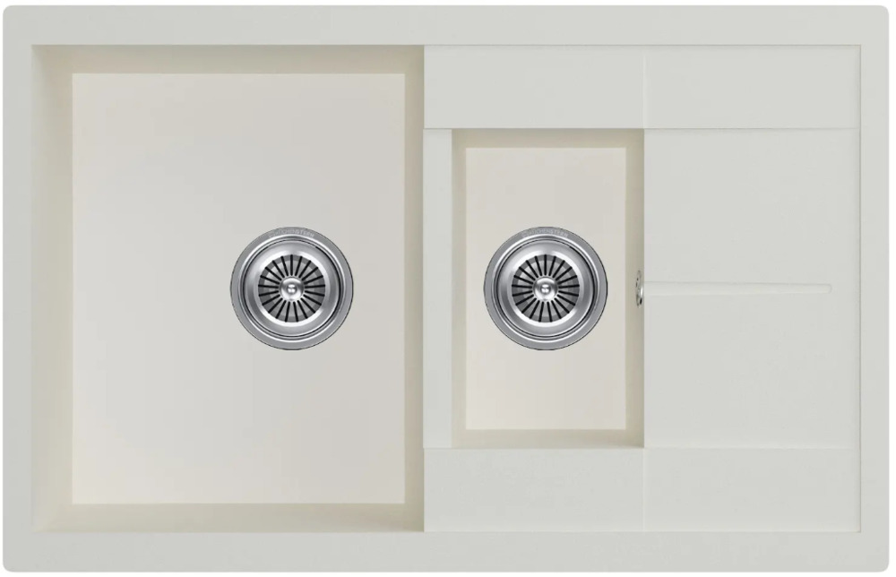 Фото товара: KUCHENSTERN FLUG 60-2, мойка, гранит, ваниль