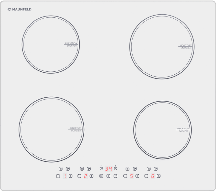Фото товара: Maunfeld CVI594WH индукционная поверхность
