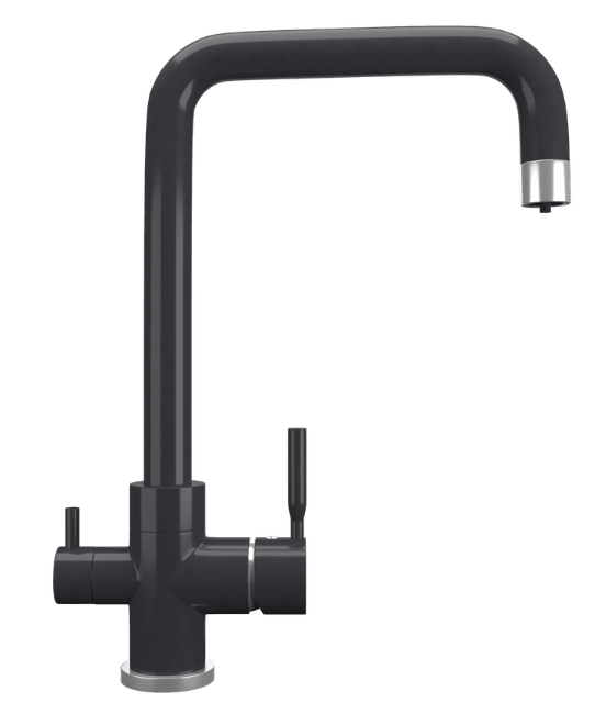 Фото товара: Maunfeld MFQT-19DGR, смеситель, гранит, темно-серый